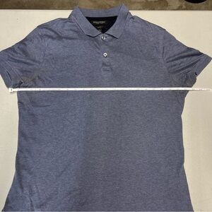 Banana Republic men’s Luxury Touch Polo in Slate Blue, slim fit, size L